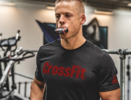 Atleta CrossFit respiración
